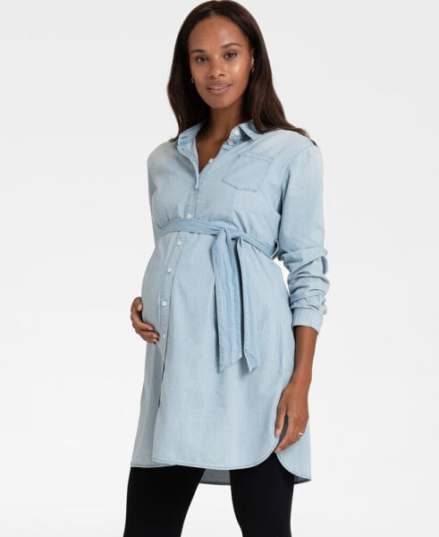 Платье для беременных из хлопкового шамбре Seraphine