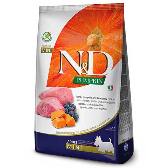 FARMINA N&D Mini Pumpkin Lamb And Blueberry Adult Dog Food 2.5kg