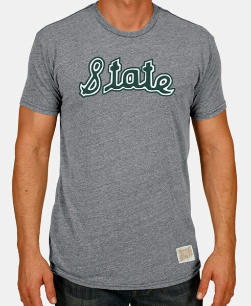 Men's Michigan State Spartans Tri-Blend Vault Logo T-Shirt