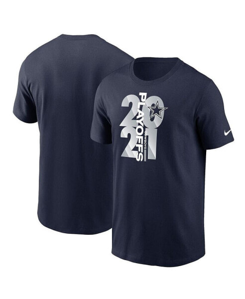 Men's Navy Dallas Cowboys 2021 NFL Playoffs Bound T-shirt