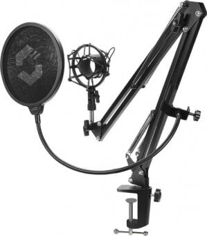 SPEEDLINK SL-800011-BK, Desktop-Mikrofonständer, Schreibtisch-Montagebasis, Schwarz, 15 cm, 14,8 cm, 9,5 cm