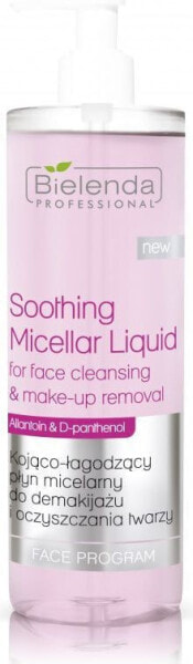 Bielenda Profesjonalna Soothing Micellar Liquid Kojąco-łagodzący płyn micelarny do demakijażu i oczyszczania twarzy 500ml