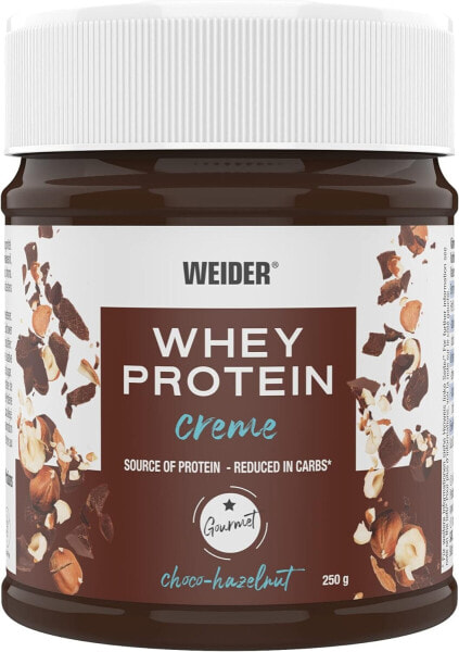 Weider Whey Protein Choco Creme, delicious chocolate-hazelnut spread with 21% protein.