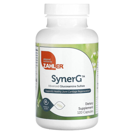 Витамины и БАДы Zahler, SynerG, Advanced Glucosamine Sulfate, 120 капсул