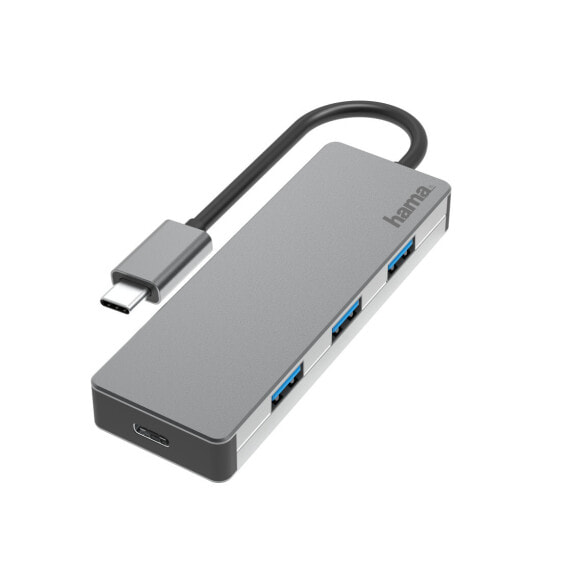 Hama 00200105, USB 3.2 Gen 2 (3.1 Gen 2) Type-C, USB 3.2 Gen 2 (3.1 Gen 2) Type-A, USB 3.2 Gen 2 (3.1 Gen 2) Type-C, 10000 Mbit/s, Grey, Aluminium, 0.15 m