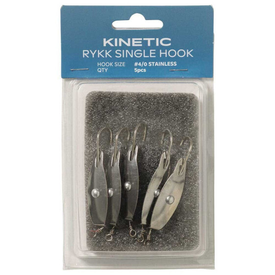 KINETIC Rykk Barbed Single Eyed Hook 5 Units