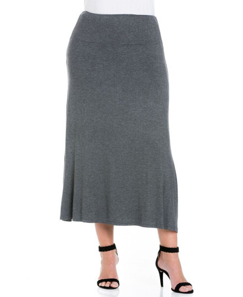 Plus Size Maxi Skirt