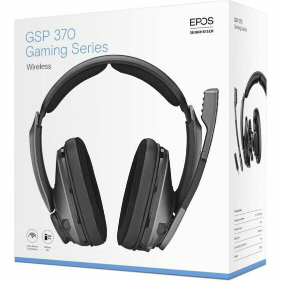 Headphones with Microphone Epos GSP 370 Black Wireless Gaming