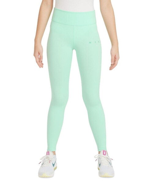 Брюки для малышей Nike Big Girls' High-Waisted Full-Length