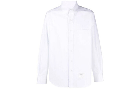 Рубашка мужская белая THOM BROWNE FW21 MWL272A-10068-100