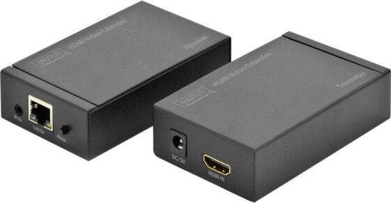 System przekazu sygnału AV Digitus Przedłużacz / extender HDMI Full HD 3D po skrętce kat.5e UTP do 100m ze sterowaniem IR (DS-55120)