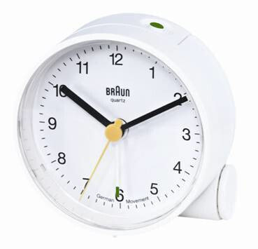 Braun BNC 001 Кварцевые настольные часы Белый Круглый 66004
