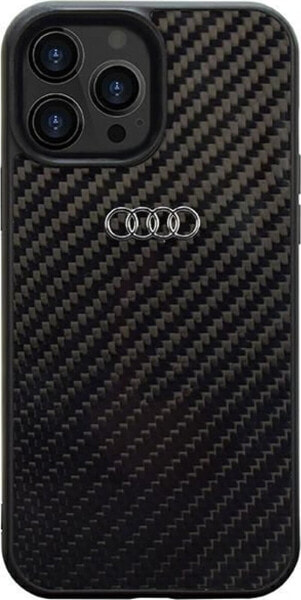 Audi Audi Carbon Fiber iPhone 14 Pro 6.1" czarny/black hardcase AU-TPUPCIP14P-R8/D2-BK