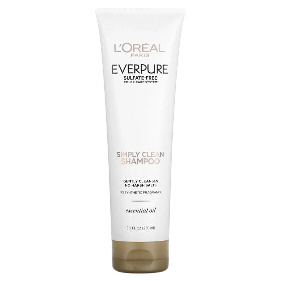 L'Oréal, EverPure, Simply Clean Shampoo, эфирное масло, 250 мл (8,5 жидк. Унции)