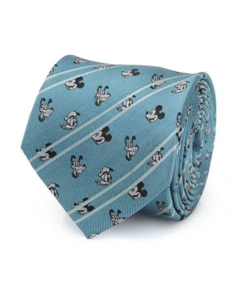 Men's Mickey and Friends Striped Tie