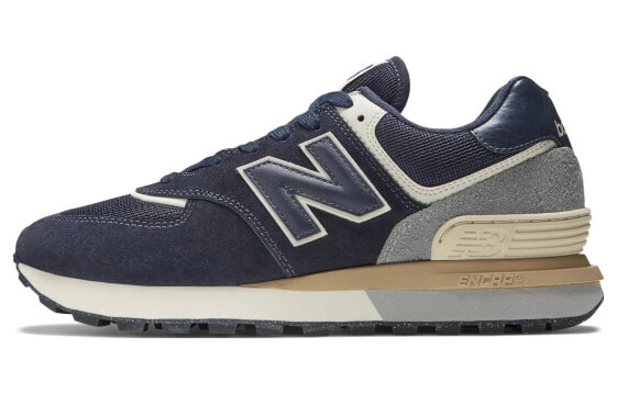 Кроссовки New Balance NB 574 Legacy Устойчивые к удару, с защитой от скольжения, долговечные, низкие, мужские и женские, голубо-серые