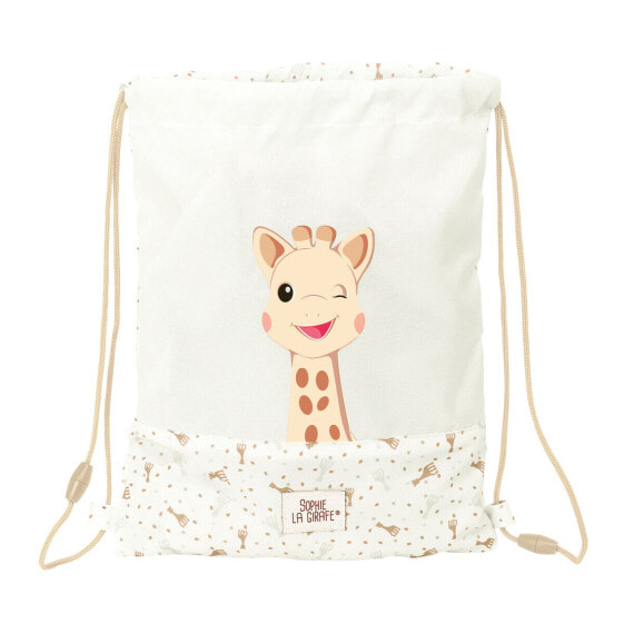 Backpack with Strings Sophie la Girafe Beige 26 x 34 x 1 cm