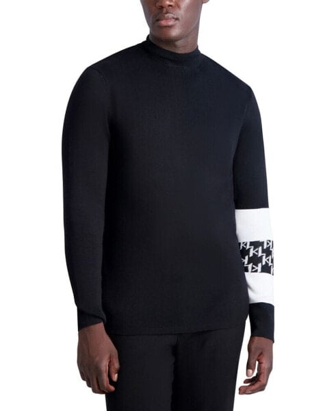 Men's Long Sleeve Mock Neck Sweater