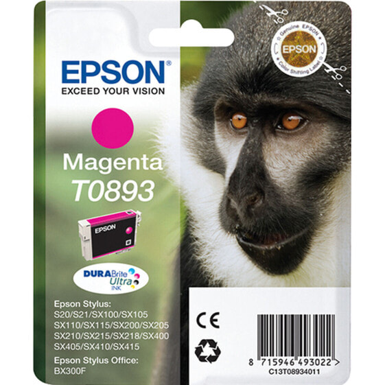 Картридж с оригинальными чернилами Epson T0893 Розовый