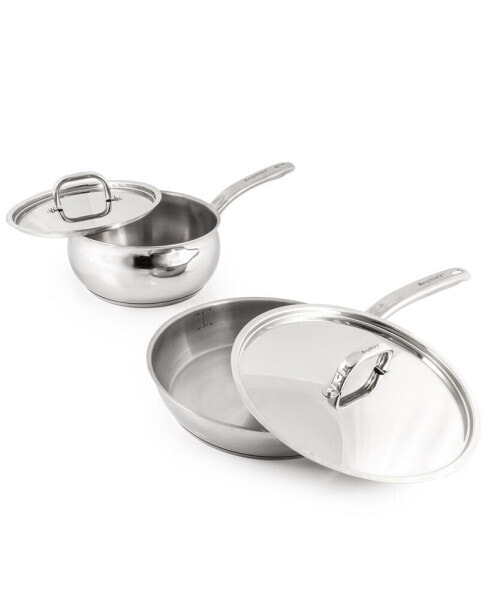 Belly 18/10 Stainless Steel 4 Piece Cookware Set