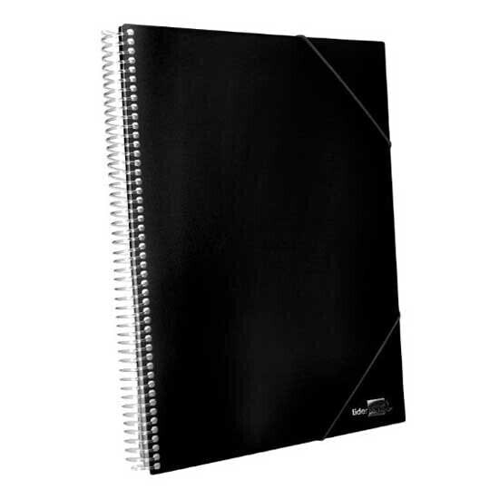 LIDERPAPEL Showcase folder with spiral 80 polypropylene covers DIN A4