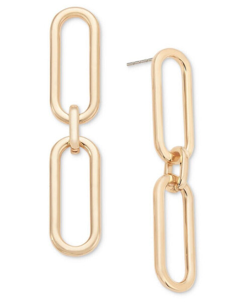 Paperclip Chain Double Drop Earrings, Created for Macy's