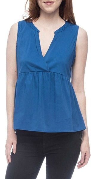 Топ Bobeau Kierra V Neck Peplum True Blue XL