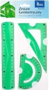 Tetis Zestaw geometryczny elastyczny 3 elementy zielony - BL010-ZK