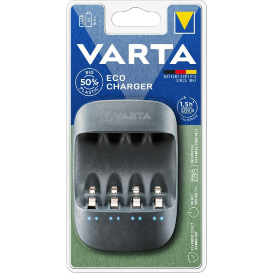 Зарядное устройство Varta Eco Charger для 4 батареек AA/AAA