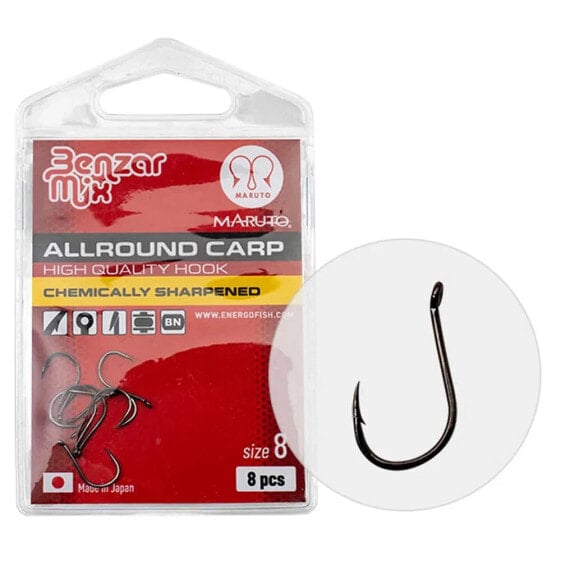 Карповый крючок BENZAR MIX Allround Carp Single Eyed Hook