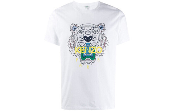 KENZO 经典虎头Logo短袖T恤 男款 白色 / Футболка KENZO LogoT F965TS0504YA-01