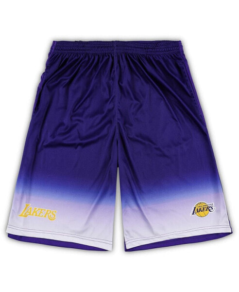 Men's Purple Los Angeles Lakers Big and Tall Fadeaway Shorts