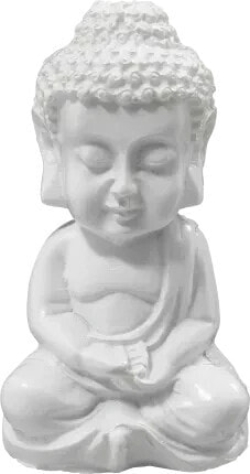 Poly-Buddha klein, weiß, 1 St