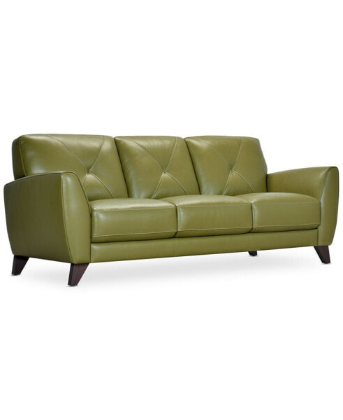 Myia 85" Leather Sofa, Created for Macy's
