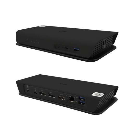 i-tec USB-C Smart Docking Station Triple Display + Power Delivery 65W - Wired - USB 3.2 Gen 1 (3.1 Gen 1) Type-C - 65 W - 3.5 mm - 10,100,1000 Mbit/s - Black