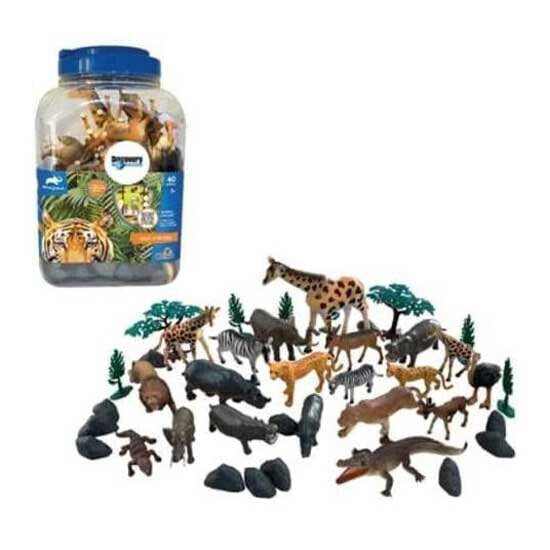 Игровой набор VALUVIC M Wild Animal Figures 40 Pieces (Дикие животные)
