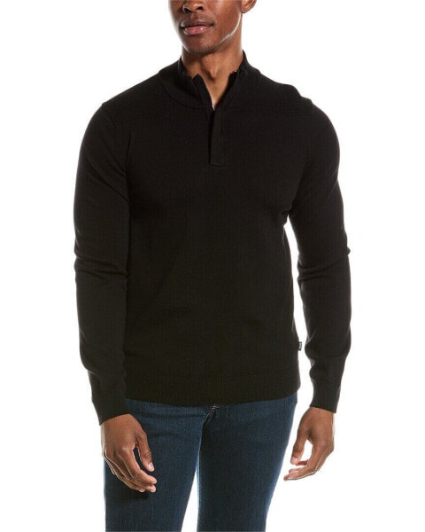 Пуловер из шерсти Hugo Boss Black L