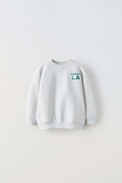 Embroidered map l.a. sweatshirt