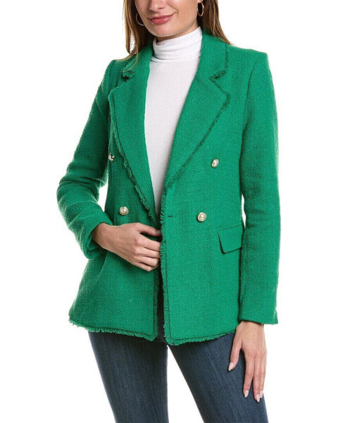 Nanette Nanette Lepore Boucle Blazer Women's Green L