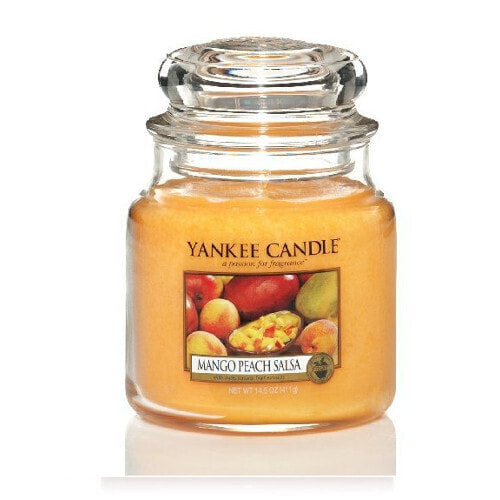 Yankee Candle Mango & Peach Salsa Candle Ароматическая свеча c пряным ароматом манго и персика 411 мл