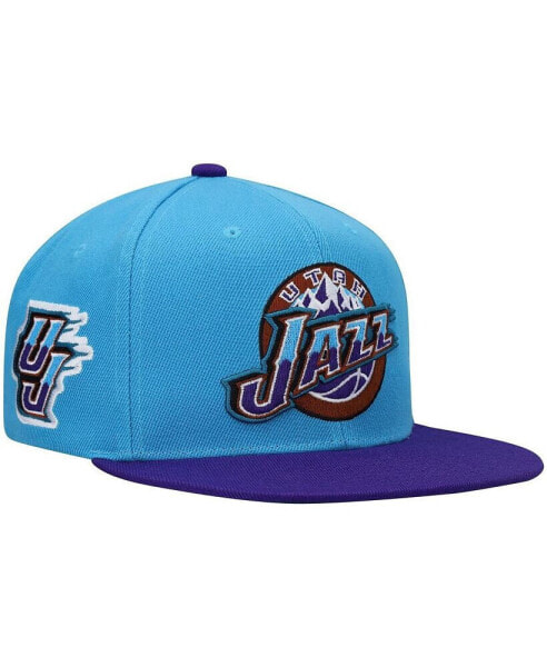 Men's Light Blue and Purple Utah Jazz Hardwood Classics Snapback Hat