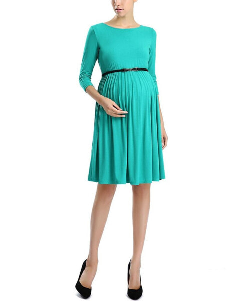 Maternity Shannon Pleated Midi Dress