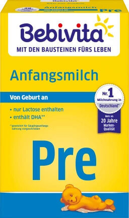 Anfangsmilch Pre von Geburt an, 0,5 kg