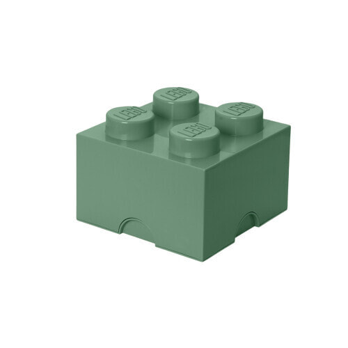 Room Copenhagen LEGO Storagge Brick 4 - Storage box - Green - Monochromatic - Square - Polypropylene (PP) - 250 mm