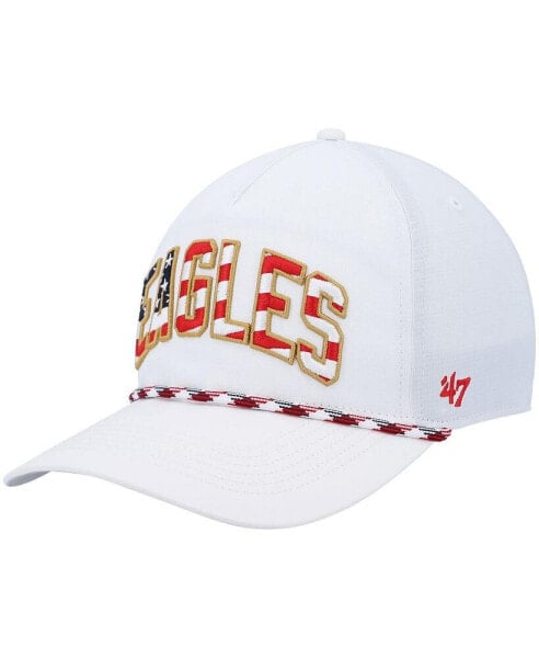 Men's White Philadelphia Eagles Hitch Stars and Stripes Trucker Adjustable Hat