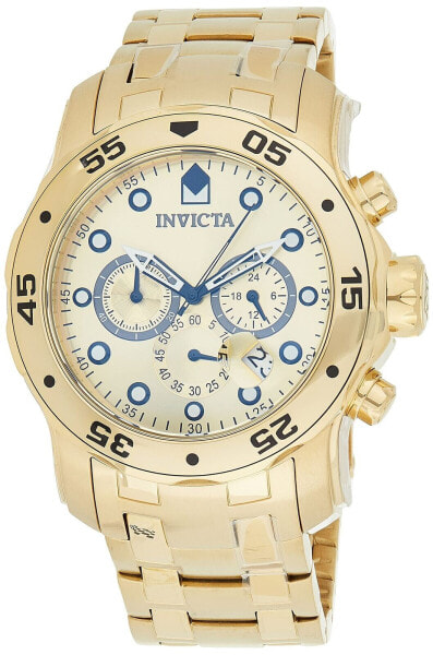 Invicta Men's Pro Diver Collection Chronograph Watch 48 mm Gold