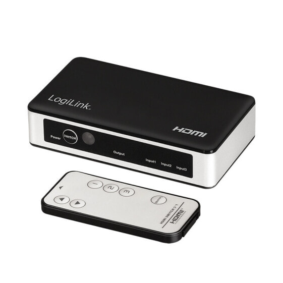 LogiLink HD0044 - HDMI - ABS - Aluminium - Black - White - 60 Hz - 480i - 480p - 576i - 576p - 720p - 1080i - 1080p - 2160p - 6 Gbit/s