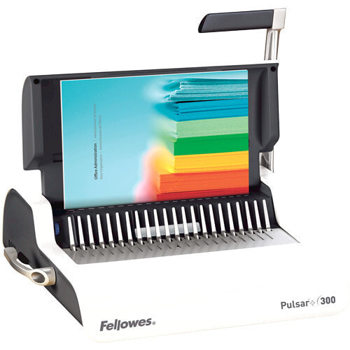 Fellowes Pulsar+ 300 - Manual - 300 sheets - Plastic comb binding - Grey - White