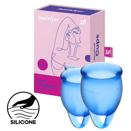 Satisfyer Feel Confident - Menstrual Cup Set, 15 & 20 ml