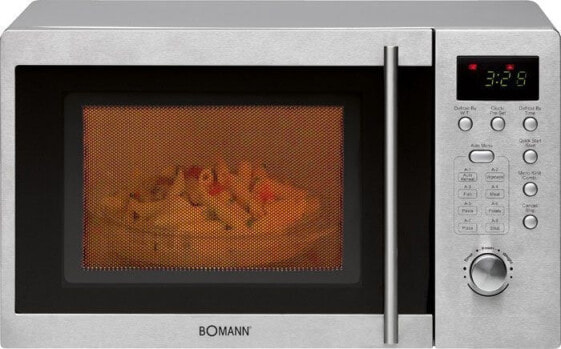Bomann MWG 2211 U CB - 20 L - 800 W - Buttons - Stainless steel - 1000 W - Pull-out